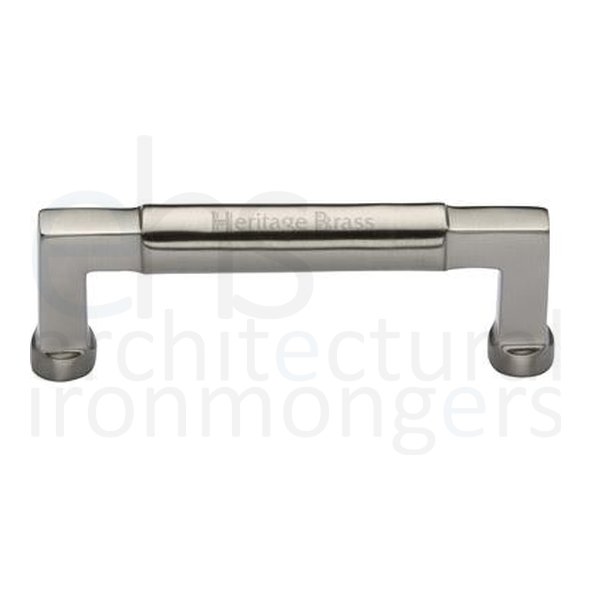 C0312 203-SN • 203 x 218 x 40mm • Satin Nickel • Heritage Brass Bauhaus Cabinet Pull Handle